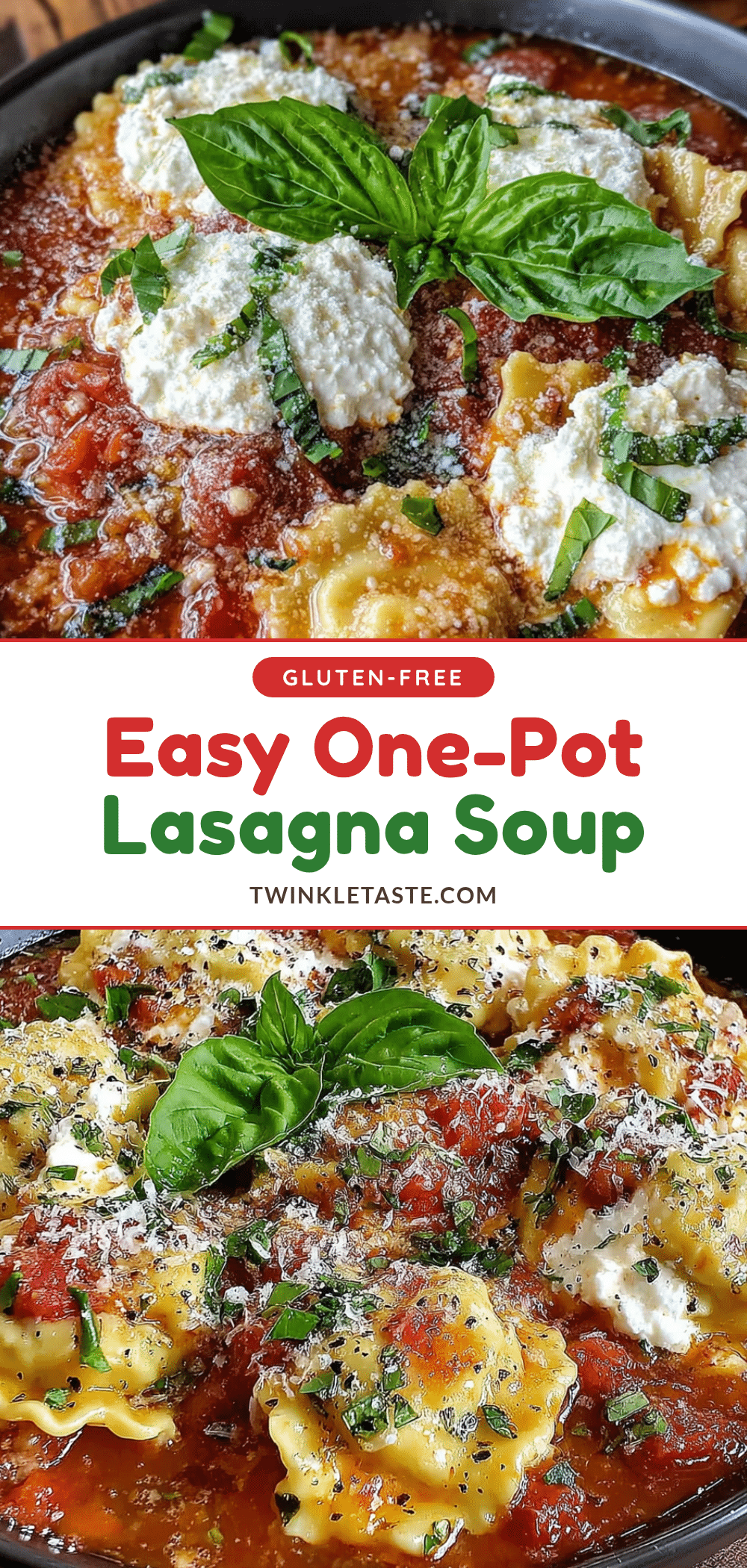one pot lasagna soup recipe