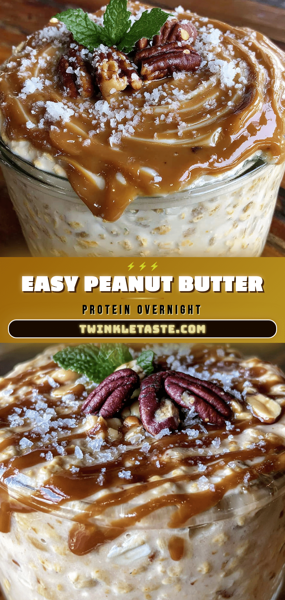 peanut butter protein overnight oats recipe