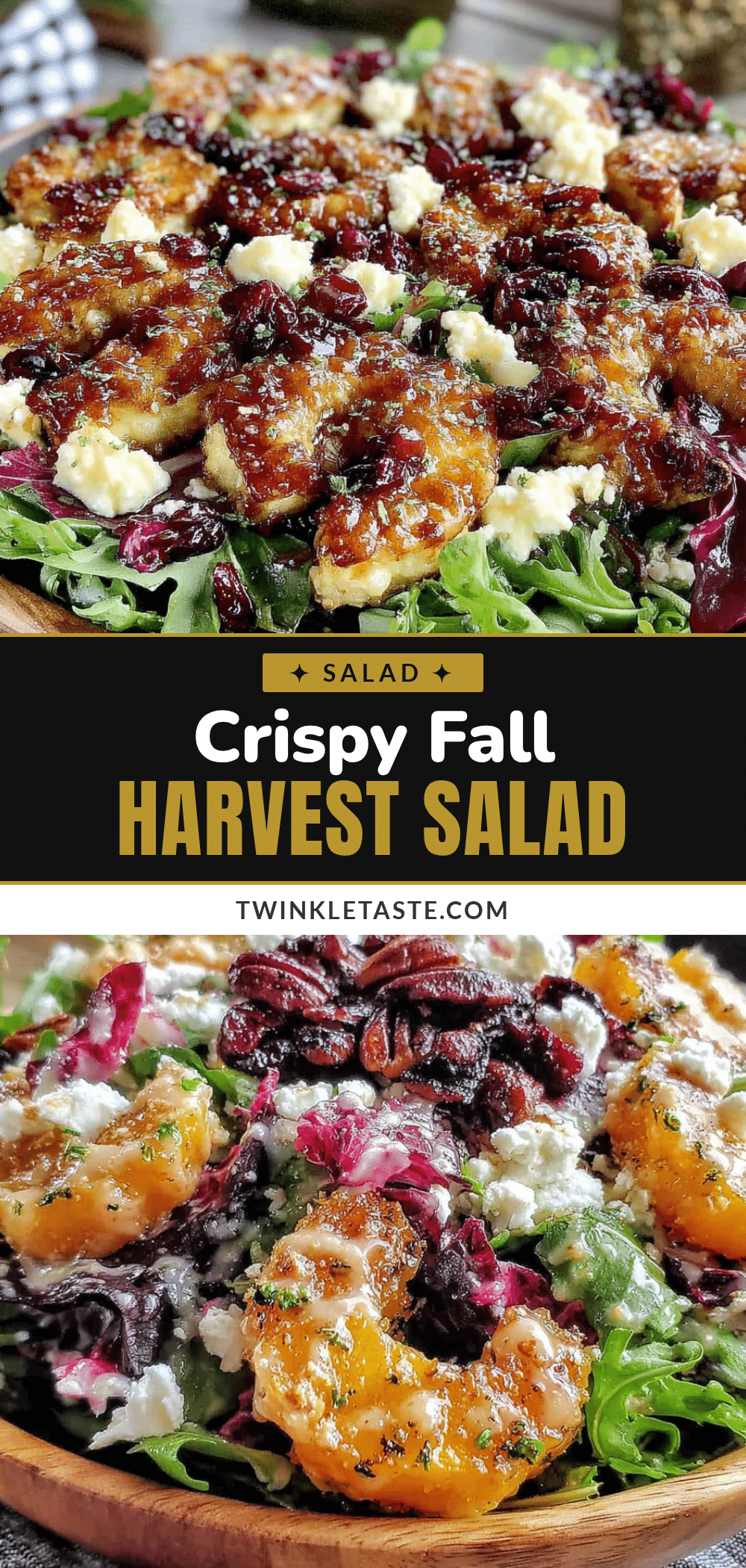 perfect fall harvest salad with maple vinaigrette recipe