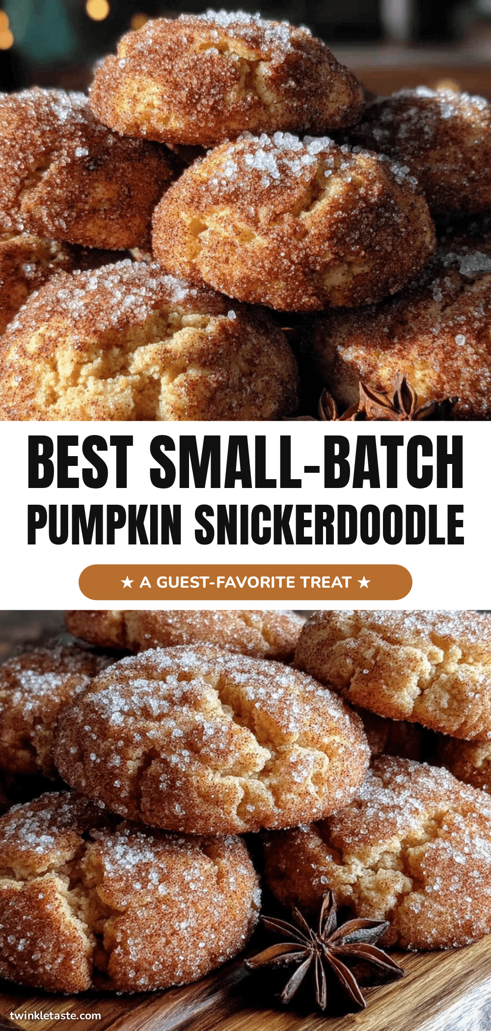 small-batch pumpkin snickerdoodle cookies recipe