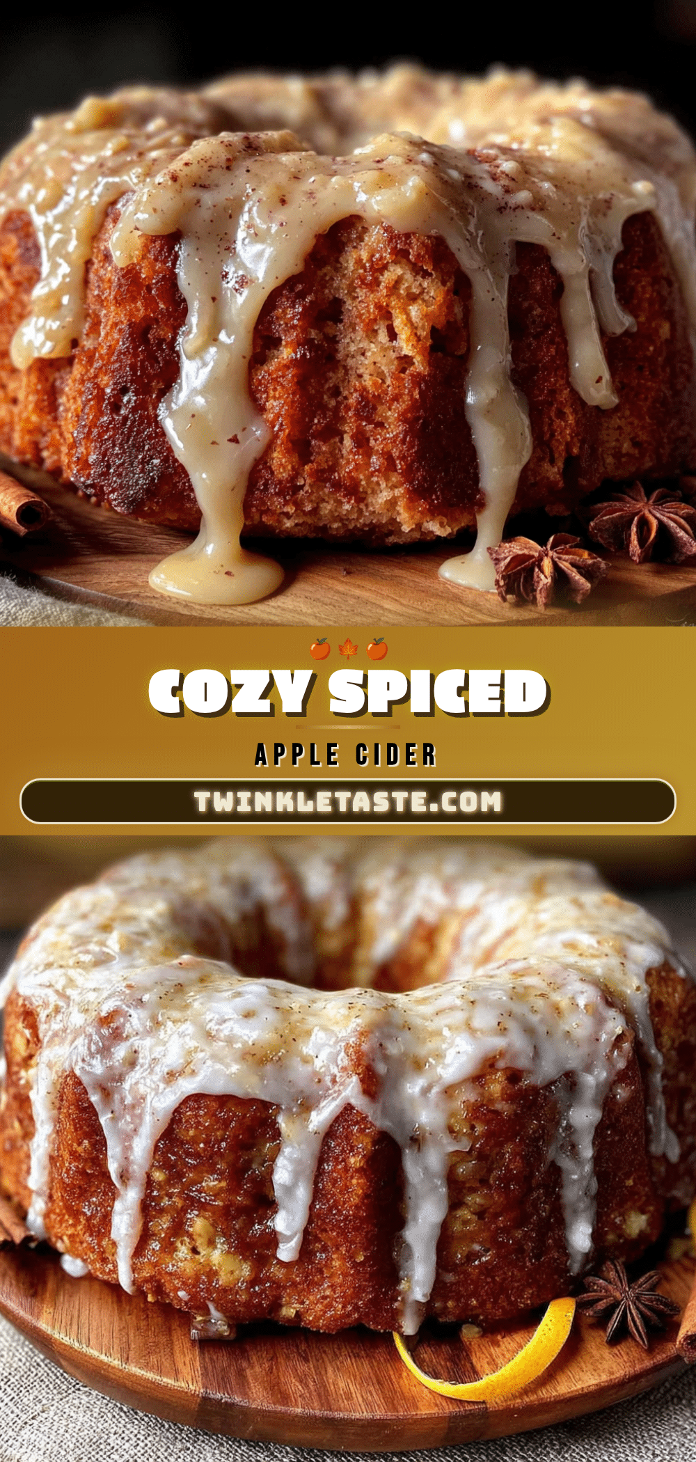 spiced apple cider bundt cake recipe