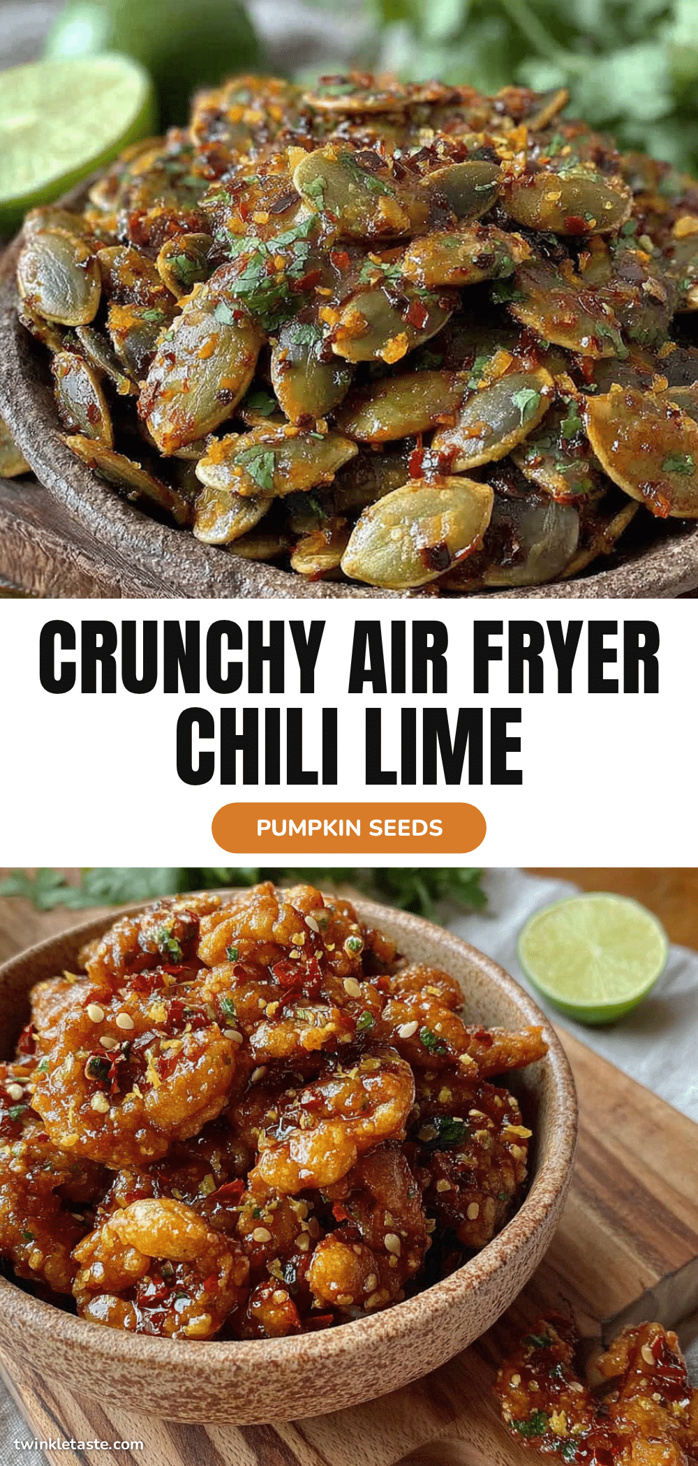 air fryer chili lime pumpkin seeds recipe
