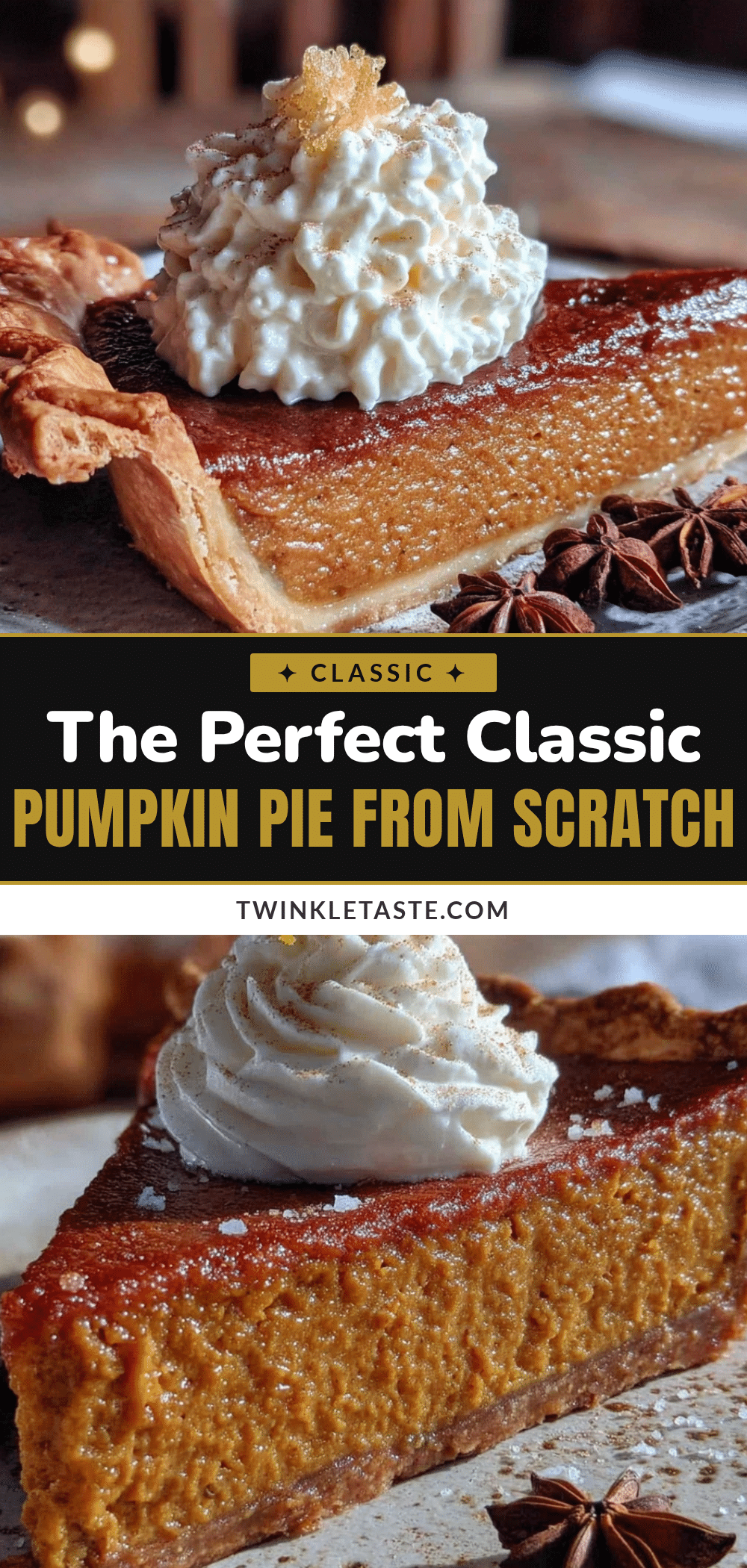 classic pumpkin pie from scratch recipe