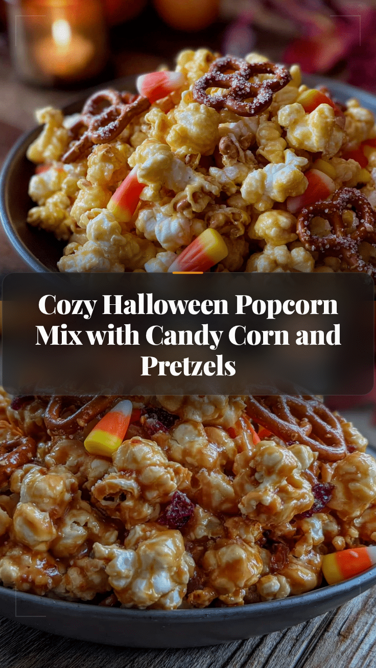 cozy halloween popcorn mix recipe