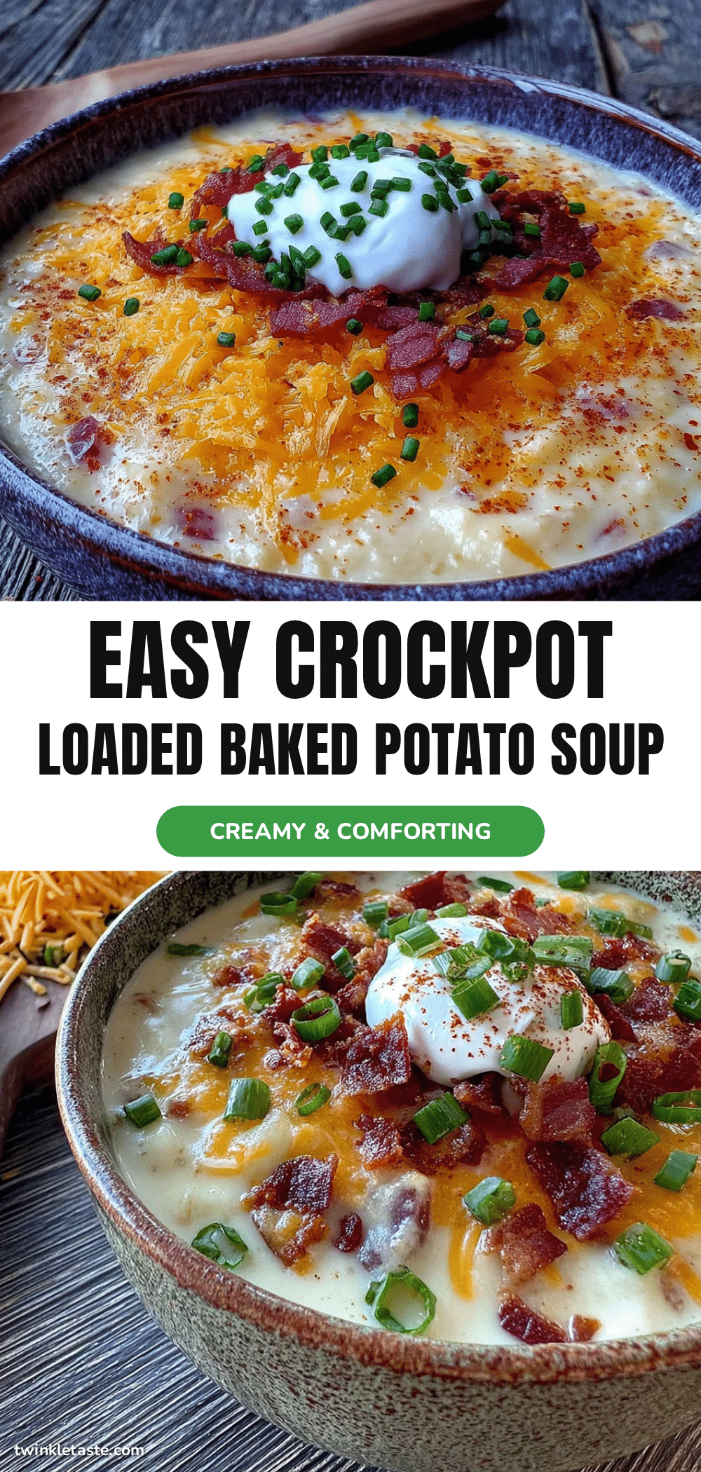 crockpot loaded baked potato soup recipe