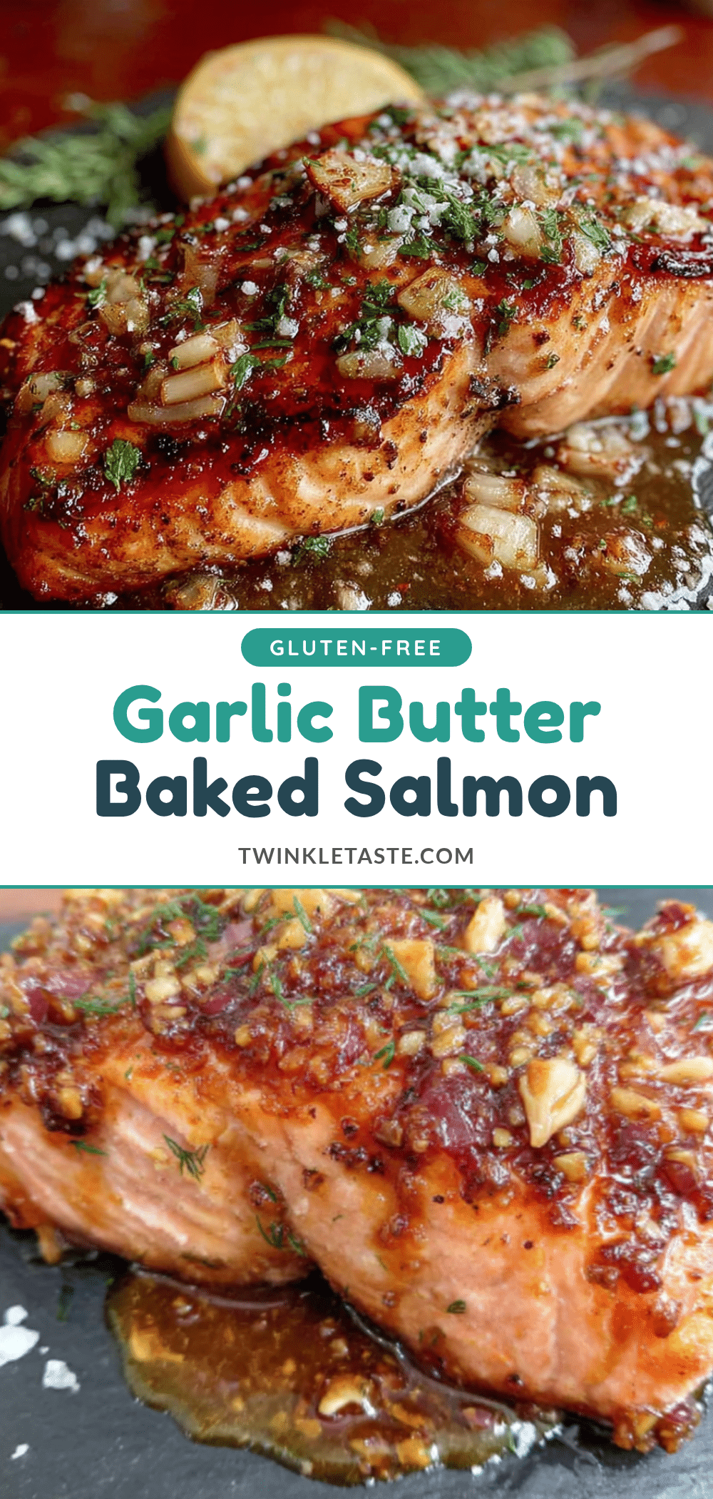 garlic butter baked salmon recipe