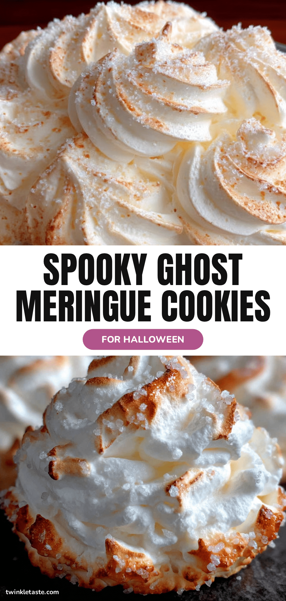 ghost meringue cookies halloween recipe