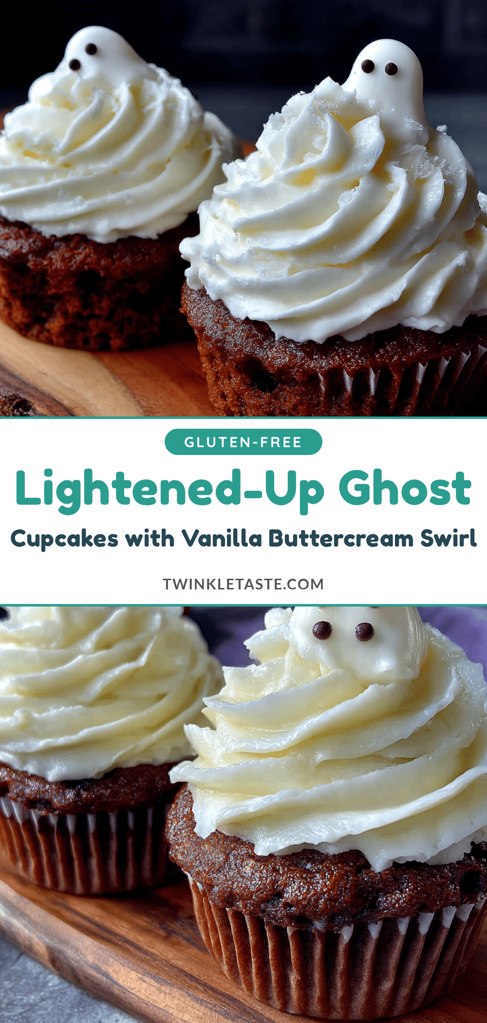 lightened-up ghost cupcakes recipe