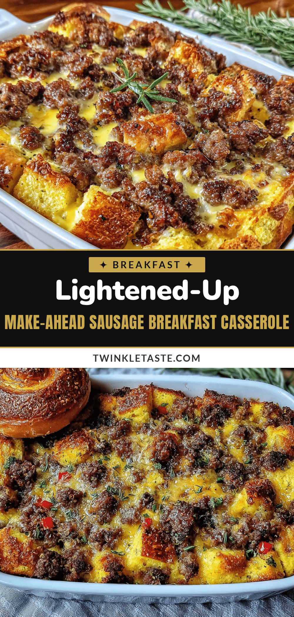 lightened-up make-ahead sausage breakfast casserole recipe