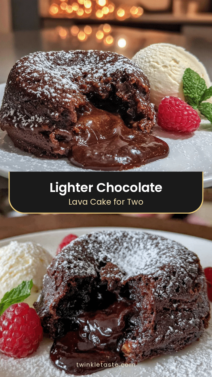 lighter chocolate lava cake for two recipe