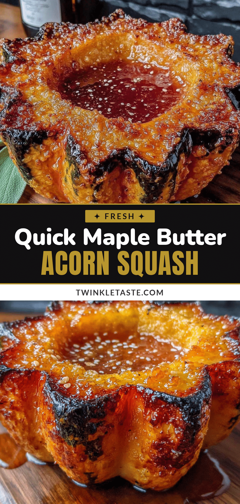 maple butter acorn squash recipe
