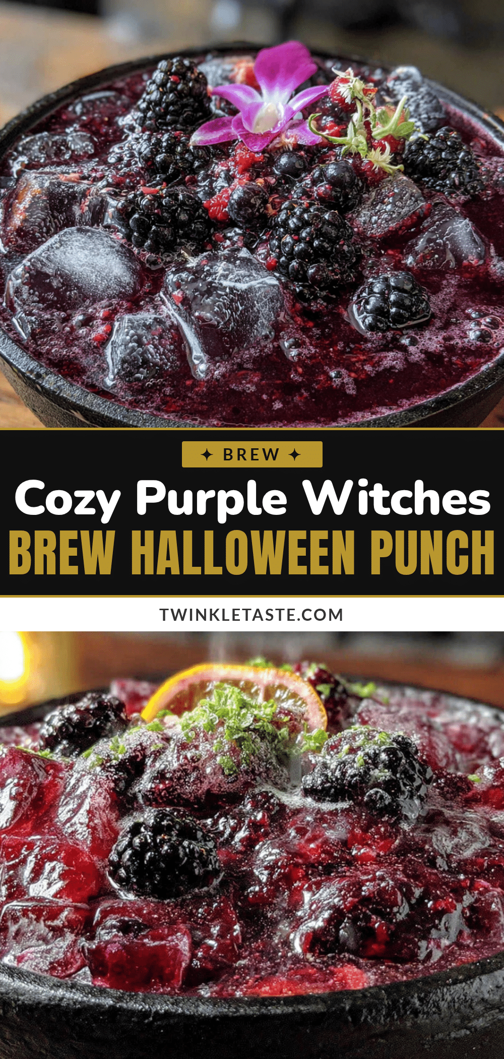 Purple Witches Brew Halloween Punch recipe