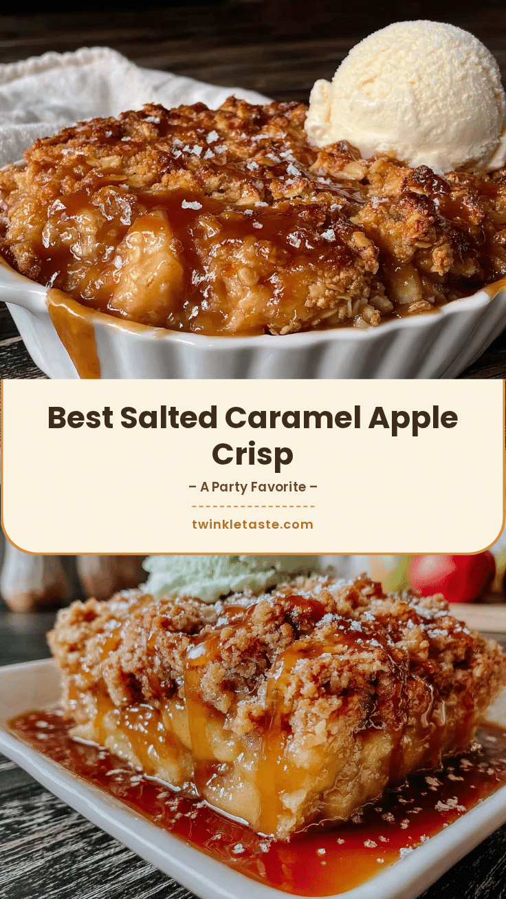 Salted Caramel Apple Crisp recipe