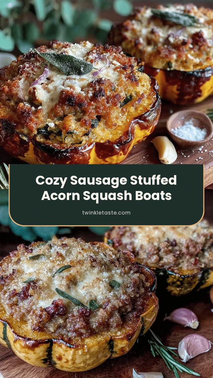 sausage stuffed acorn squash recipe