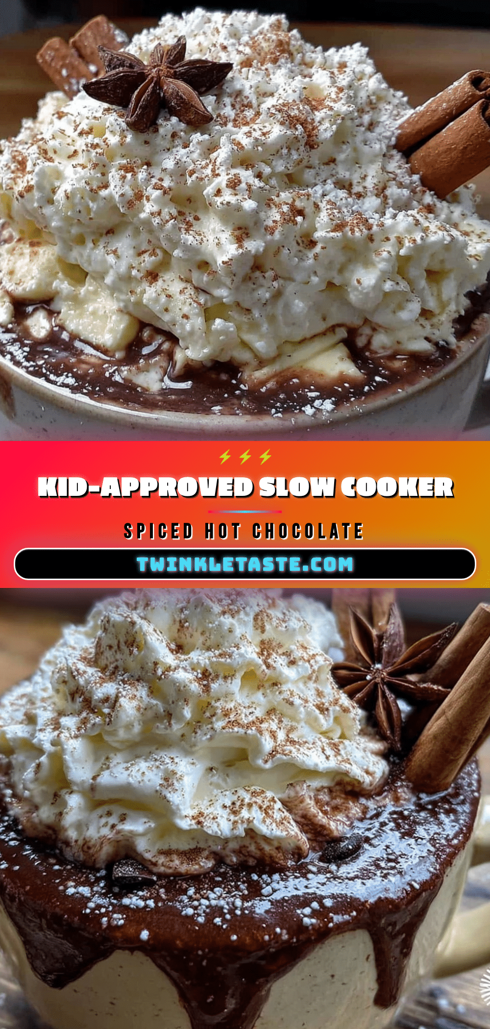 slow cooker spiced hot chocolate recipe