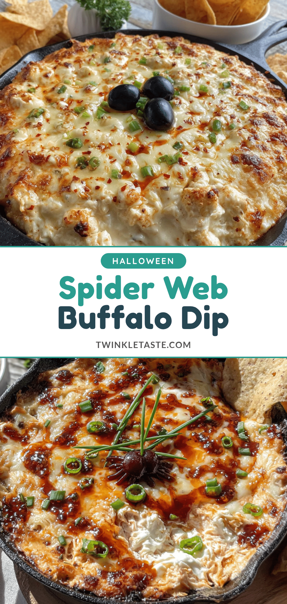 spider web buffalo chicken dip recipe